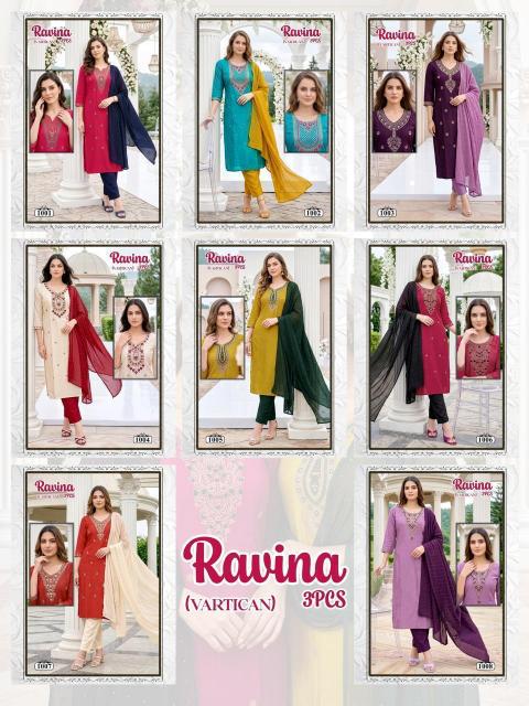 Desi kudi ravina 3pcs bani kurtis wholesale